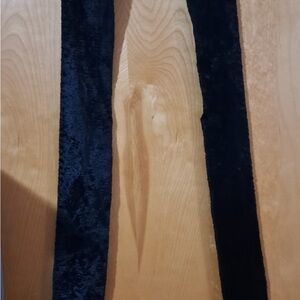 Elegant Black Velvet Scarf with Fringe – Long Dressy Style